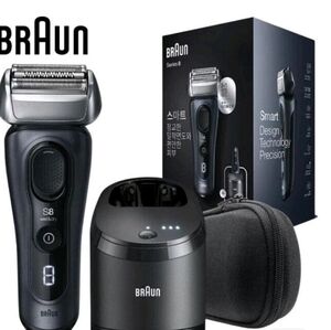 Braun Series 8 Electric Razor w/4+1 Shaving Elements & 5 In 1 Smart Care - Black